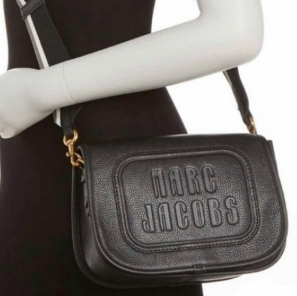 Marc Jacobs Retro Crossbody Messenger Bag in Black and Gold - Picture 1 of 11